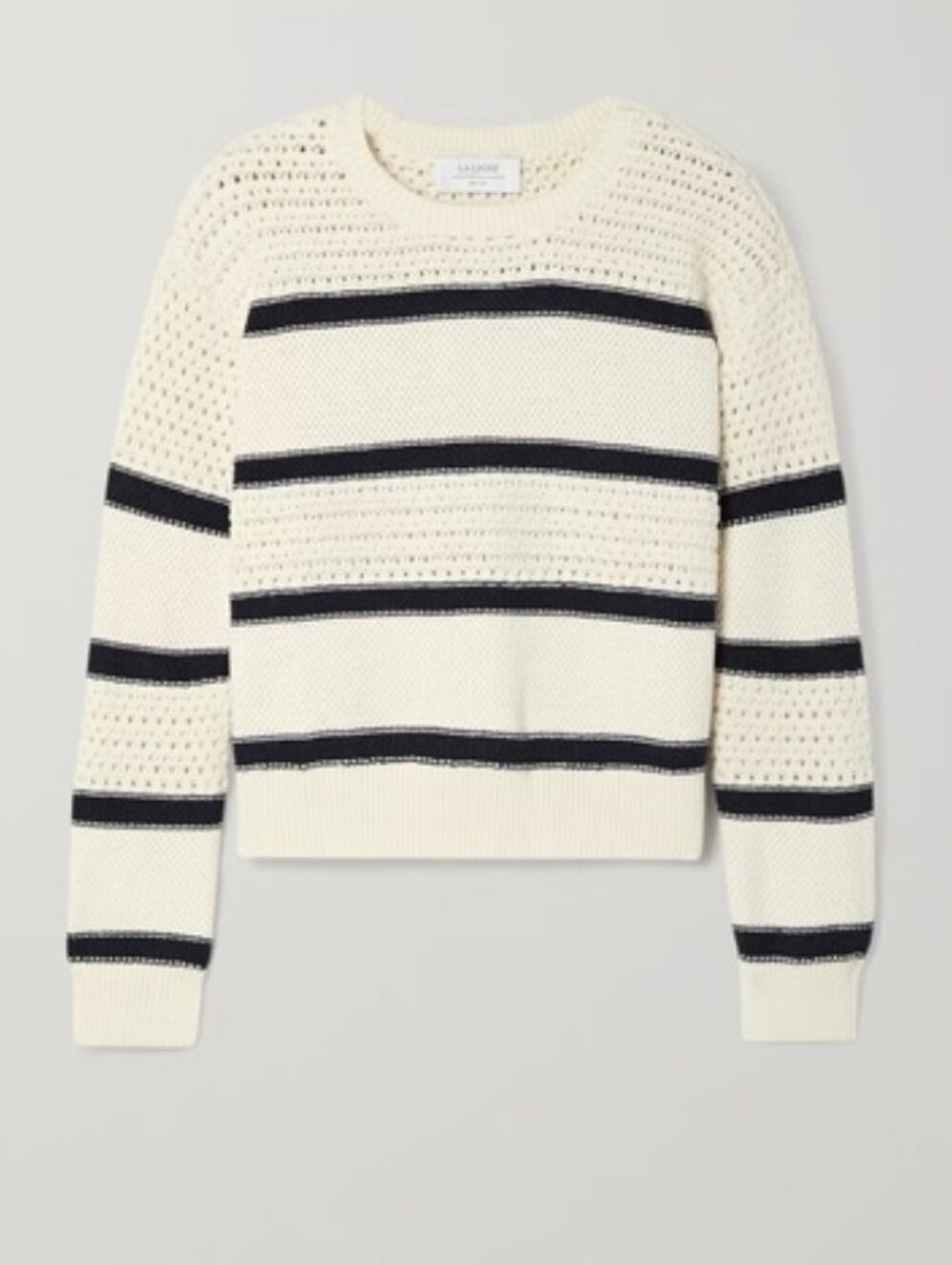 《 La Ligne 》 Striped Cashmere Blend Sweater